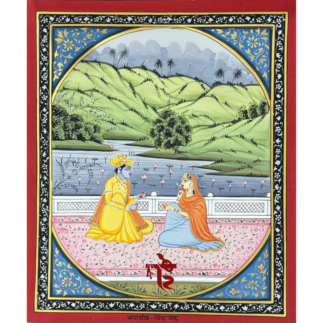 Barahmasa painting for Margashirsha, November to December